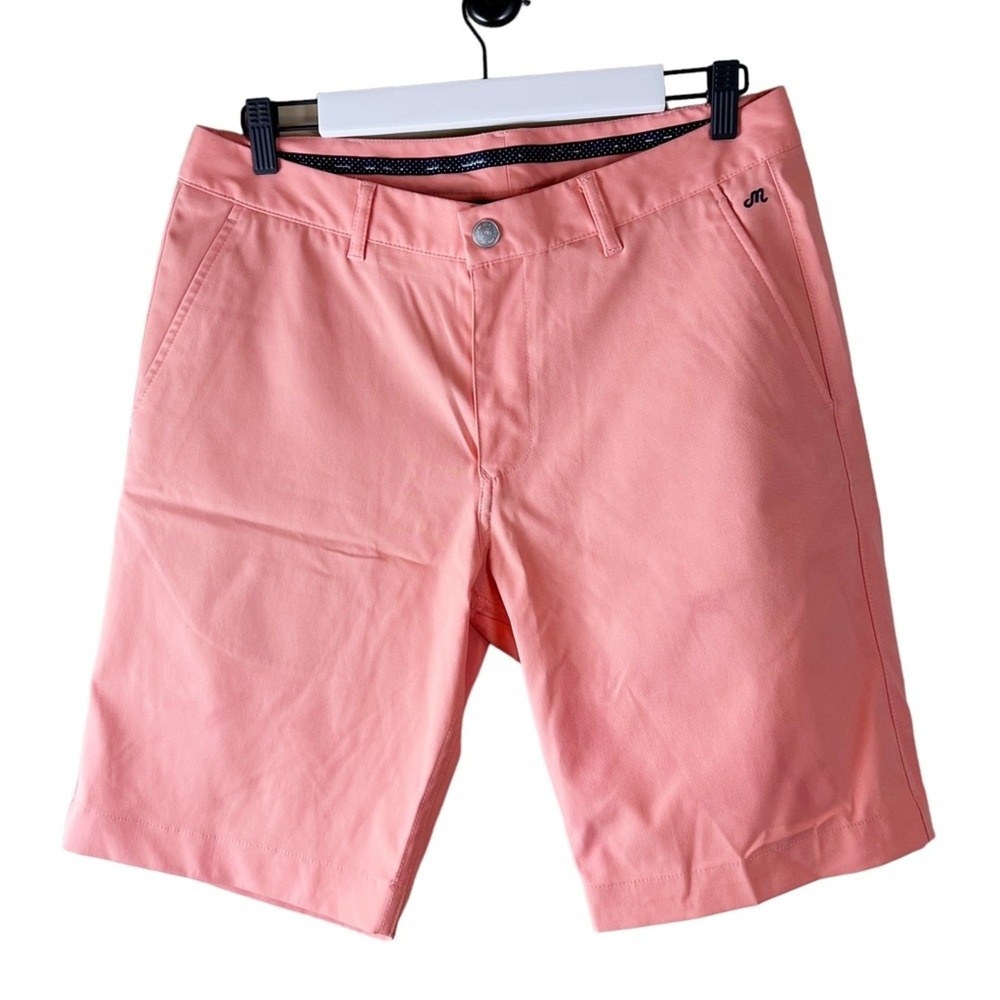 Bonobos Mens Maide Coral Golf Shorts Flat‎ Front Size 32
